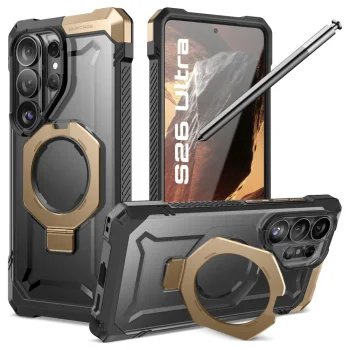 Supcase UB Grip Mag MagSafe vāciņš priekš Samsung Galaxy S26 Ultra - Black/Brown