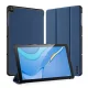 Huawei MatePad T 10s (AGS3-L09, AGS3-W09) DUX DUCIS Tri-fold Stand PU Leather Tablet Cover Case, Blue | Чехол...