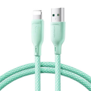 Joyroom Multi-Color S-A34 USB-A uz Lightning kabelis 3A 1m, zaļš