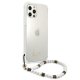 Guess iPhone 12/12 Pro caurspīdīgs cietais vāciņš Pearl