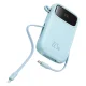 Baseus Qpow2 20000mAh 22.5W ārējā baterija ar dubulto kabeli un digitālo displeju + Baseus Simple USB-C 3A kabelis...