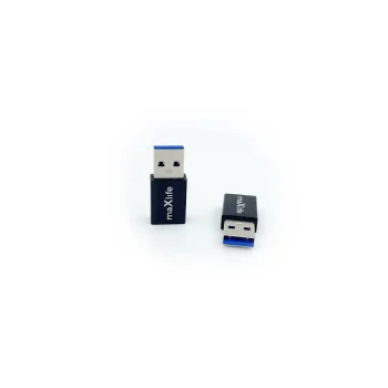 Адаптер Maxlife USB-C на USB 3.0, Черный