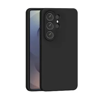 Samsung Galaxy S26 Ultra (SM-S948B/DS) Matt Silicone Color Case Cover, Black | Silikona Vāciņš Maciņš Apvalks...