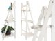 Koka ziedu stends, trīs plauktu augu statīvs | Wooden Flower Stand