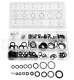 Oil-Resistant O-Ring Assortment Set, 225 Pcs, Black