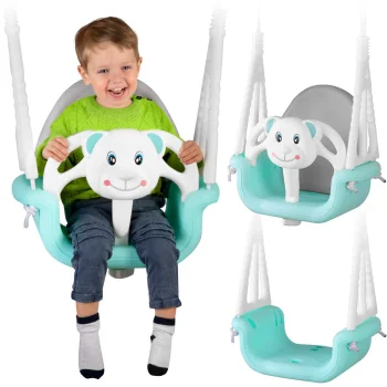 Детские качели 3-в-1 Ricokids, бирюзовые