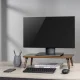 Maclean MC-930 koka statīvs monitoram / portatīvajam datoram, melns riekstkoks
