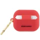 Hello Kitty Silicone 3D Kitty Head austiņu maciņš priekš Apple AirPods Pro, fuksija