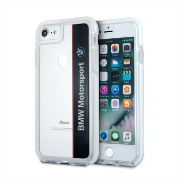 BMW Motorcase vāciņš Apple iPhone 7 / 8 / SE, caurspīdīgi melns