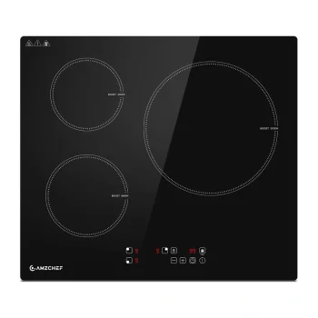 Встраиваемая индукционная варочная панель AMZCHEF CE-T-74IB3xyzf-CS, 3 зоны,...