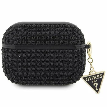 Guess AirPods Pro Case Rhinestone Triangle, Black
