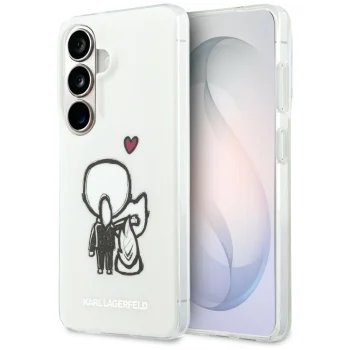 Karl Lagerfeld IML Karl&Choupette MagSafe vāciņš Samsung Galaxy S26, caurspīdīgs