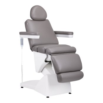 Elektriskais Kosmētikas Krēsls Azzurro 878 5 Siln. Pelēks | Motor Gray Electr. Cosmetic Chair
