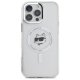 Apple iPhone 16 Pro 6.3\'\' Karl Lagerfeld IML Metal Choupette Head MagSafe Cover Case, White