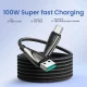 Joyroom Pioneer Series SA31-AC6 USB-A uz USB-C kabelis 100W 1.2m, melns