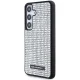 Samsung Galaxy S24 (SM-S921) Karl Lagerfeld Rhinestone Metal Logo Case Cover, Silver | Telefona Maciņš Vāks Apvalks...