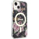Чехол Guess для iPhone 14 Plus Flower MagSafe, черный