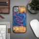 Apple iPhone 15 Plus 6.7\'\' Bewood Unique Vegas Case Cover, Pink and Blue
