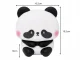 Silikona nakts lampiņa bērniem Panda LED RGB, skārienjutīga, uzlādējama