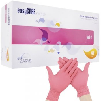 Vienreizlietojamie nitrila cimdi bez pūdera (M izmērs), 100 gab, rozā l Disposable powder-free nitrile gloves