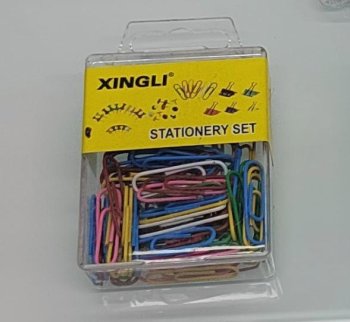 Metal Paper Clips 70 Pcs Round Office School Document Supplies, Multicolor