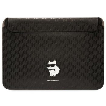 Чехол для ноутбука 16" Karl Lagerfeld Saffiano Monogram Choupette, черный