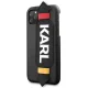 Karl Lagerfeld vāciņš iPhone 11 Pro 5.8\" ar siksniņu, melns