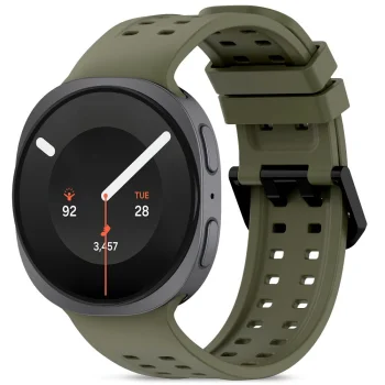 Tech-Protect Silicone Air pulksteņa siksniņa Samsung Galaxy Watch 40/44/46 mm, olīvzaļa