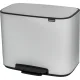 Мусорное ведро с педалью Brabantia Bo 36 л, белое