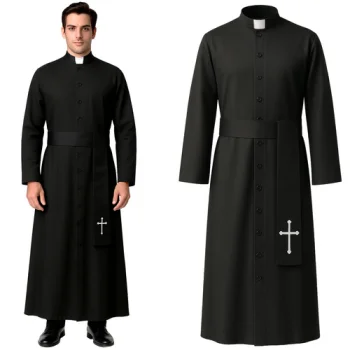 Костюм священника на Хэллоуин Ruhhy 26174, XL/XXL
