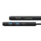 Baseus Lite Series multifunkcionāls USB Type-C HUB – 2 x USB 3.0 / USB Type-C PD / HDMI 1.4 / SD / TF, melns...