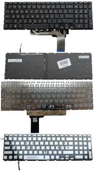Клавиатура для HP Victus 16-R, 16-E, 16-D, 16-S, 15-FA (с подсветкой, US), черная
