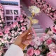 Вечная золотая роза с радужными лепестками, подарок