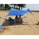 Large Beach Tent Sun Shelter Canopy Trizand 20982 with UV50+, Blue