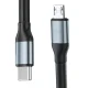 3mk Hyper Cable N-SERIES USB-C / Micro USB kabelis 3m 10W, melns