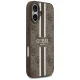 Чехол Guess 4G Printed Stripes MagSafe для iPhone 17, коричневый