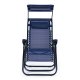 Zero Gravity Garden Sun Lounger MultiGarden with Adjustable Canopy, Blue