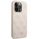 Apple iPhone 14 Pro Max 6,7\" Guess 4G Metal Gold Logo Case Cover (GUHCP14XG4GFPI), Pink | Чехол Кейс...