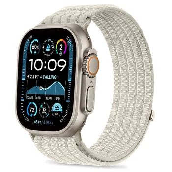 Tech-Protect Nylon Sport Strap for Apple Watch 44 / 45 / 46 / 49 mm, Beige