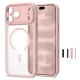 Tech-Protect MagPeak MagSafe CC vāciņš iPhone 18 Pro un 17 Pro, matēti rozā