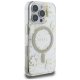 Guess Resin Flowers Glitter MagSafe iPhone 16 Pro Max vāciņš – bēšs | Phone Case Cover