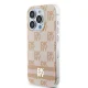 DKNY iPhone 15 Pro vāciņš IML Checkered Mono Pattern MagSafe, rozā