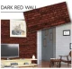 Декоративная стеновая панель DARK RED WALL, 500x1000 мм