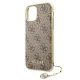 Apple iPhone 11 6.1\'\' Guess 4G Charms Collection Case Cover (GUHCN61GF4GBR), Brown | Чехол Кейс Бампер...