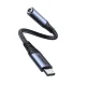 Joyroom SY-C01 USB-C uz 3.5mm un USB-C DAC adapteris 60W, Melns