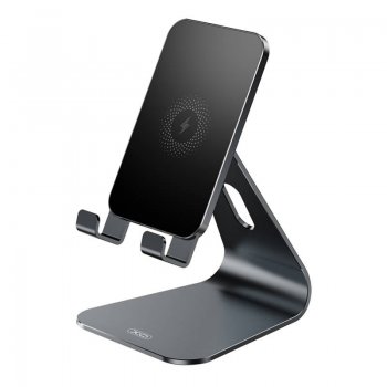 XO TK20 Wireless inductive charger with stand 15W (black)