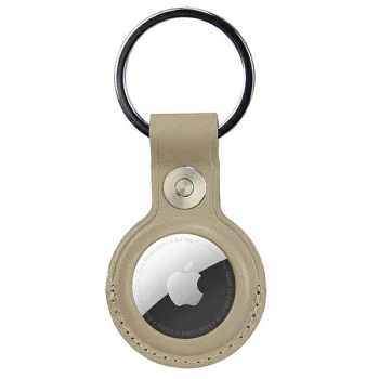 Audi Apple AirTag Case Synthetic Leather, Beige