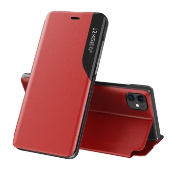 Чехол-книжка для iPhone 13 Pro Max Eco Leather View Case с подставкой, красный