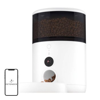 Petoneer NutriVue Smart Pet Feeder PF008 with 1080p Camera & App Control