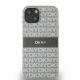 DKNY iPhone 15 / 14 / 13 Case Mono Stripe & Metal Logo, Beige